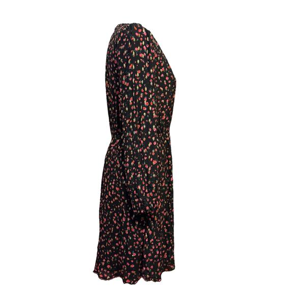 J Crew Dress 8 Womens Abstract Floral Feminine Artsy Whimsical Stretch Waist - Picture 6 of 9